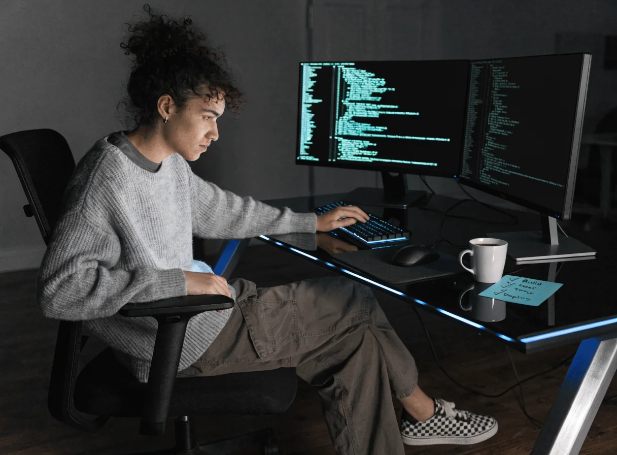 Webdeveloper die updates en onderhoud uitvoert